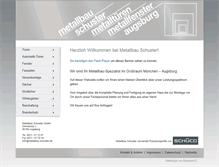 Tablet Screenshot of metallbau-schuster.de